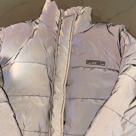 I.AM.GIA Reflective Crop Puffer Jacket - Picture 2 of 5